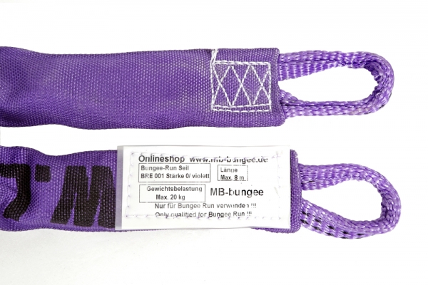 Elastik Seil für Bungee-Run violett (bis ca. 20 kg)