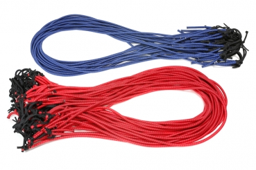 1x Set of 48 elastics already assembled 1,80m (red, blue)