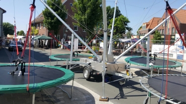 Preview: 4 person Bungee trampolin system 4,95m (mobile) Preview: 4 person Bungee trampolin system 4,95m (mobile)